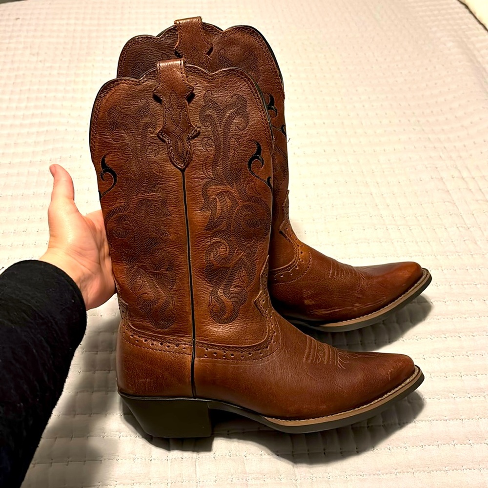 Women’s Cowgirl Boots Justin Brown Leather
